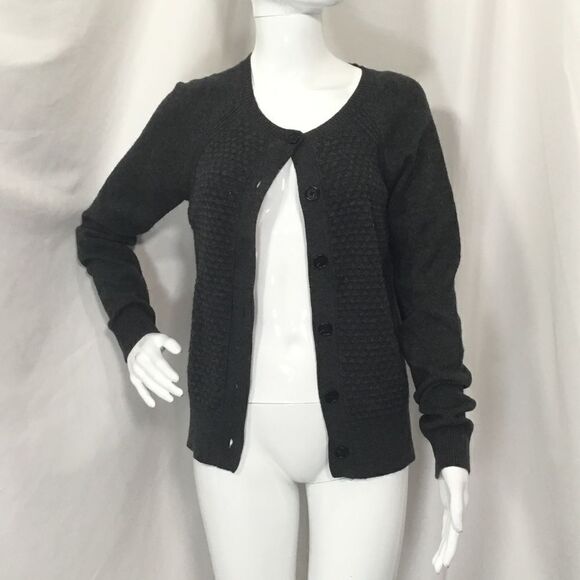 Ann Taylor loft Textured Wool Blend Cardigan (H6) - Picture 1 of 6